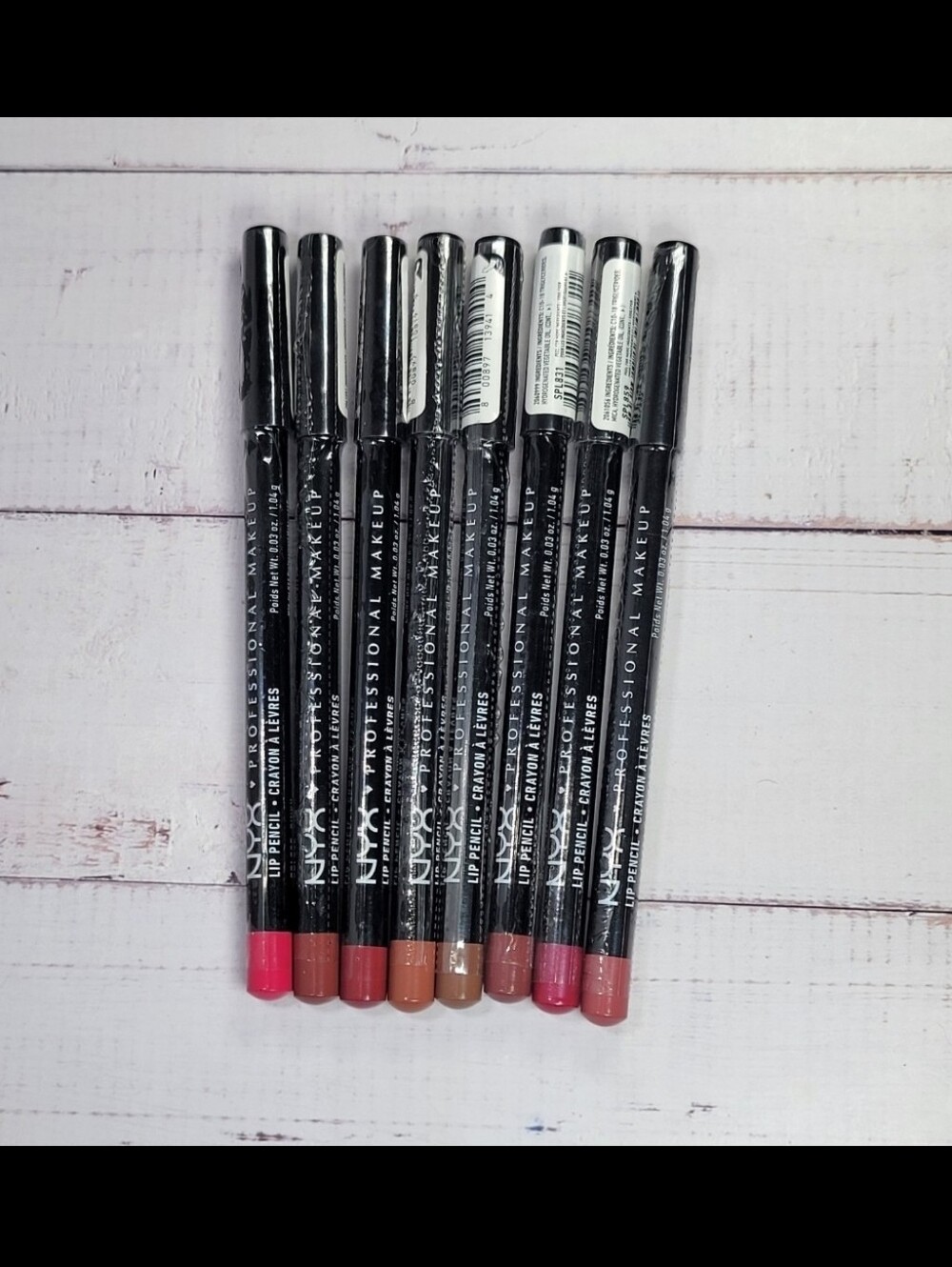 Nyx 8 Piece Slim Lip Pencil Lip Liner Bundle NEW! - Picture 2 of 10
